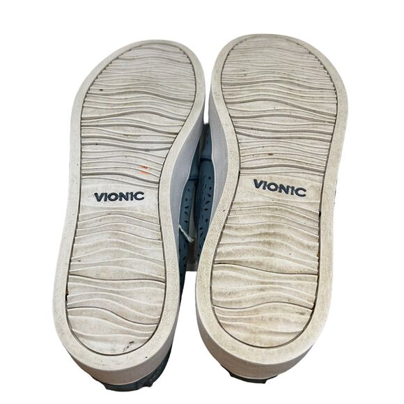 Vionic Splendid‎ Midi Perforated Nubuck Slip On Comfort Walking Sneaker 8.5 Blue - Picture 7 of 7